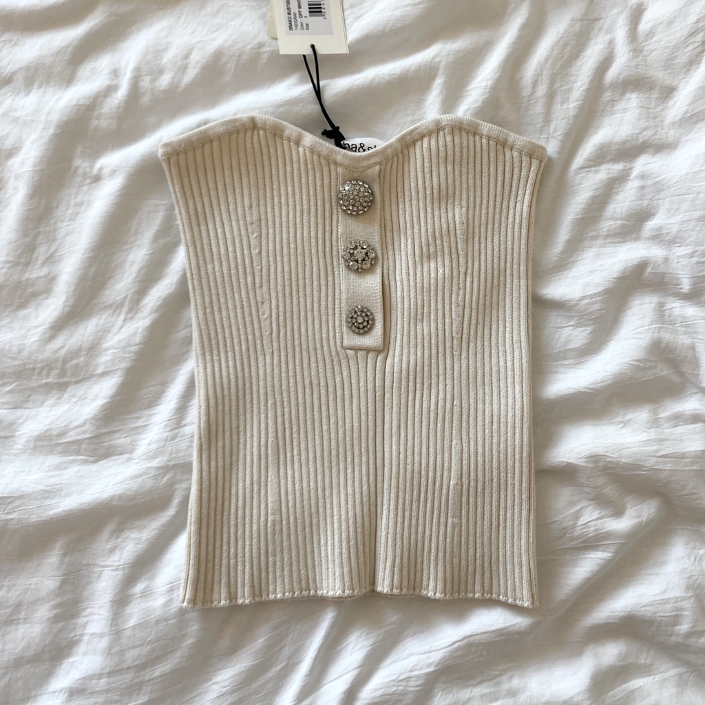 Ba&Sh White Bustier